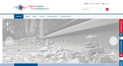 Desktop Screenshot of gegen-vergessen.de